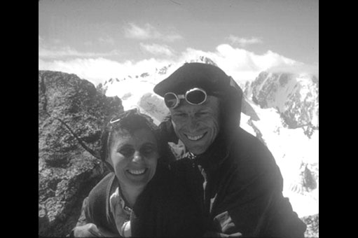 Bryce S DeWitt and Cécile DeWitt-Morette hiking in the french Alps july 1963